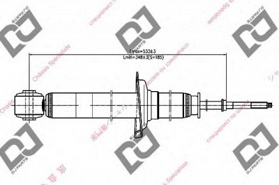 DJ PARTS ds1658gt -  Амортизатор